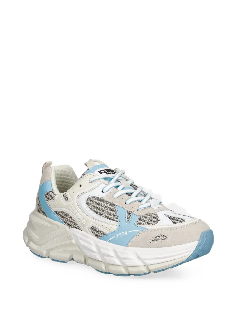 Iceberg ICB-One panelled mesh sneakers Wit