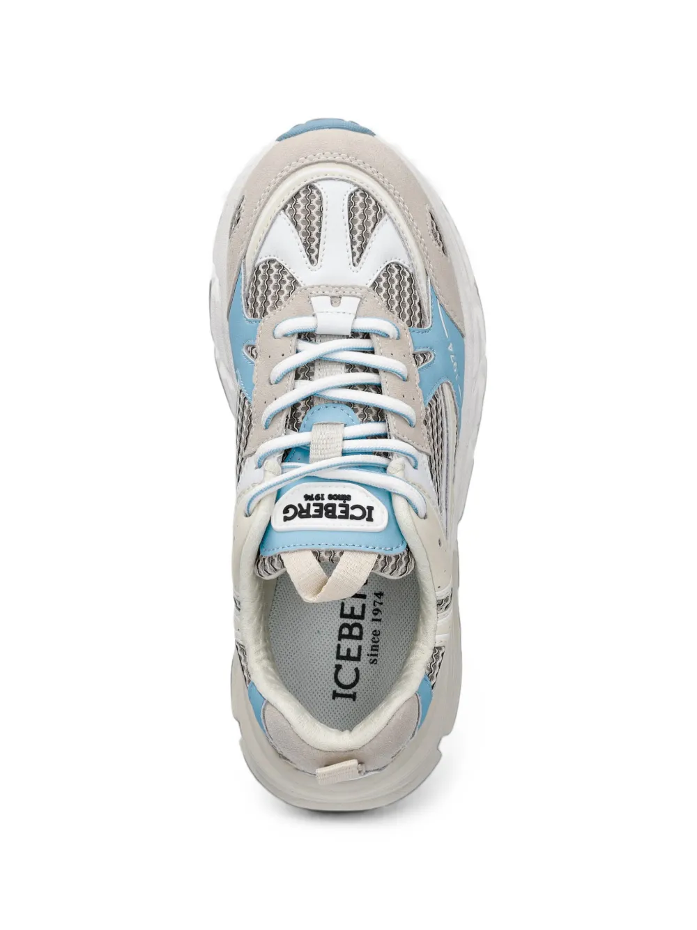 Iceberg ICB-One panelled mesh sneakers Wit