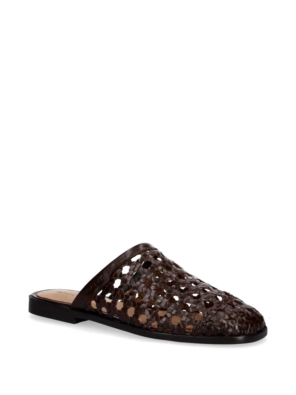 Gant Gimble leather slides Bruin