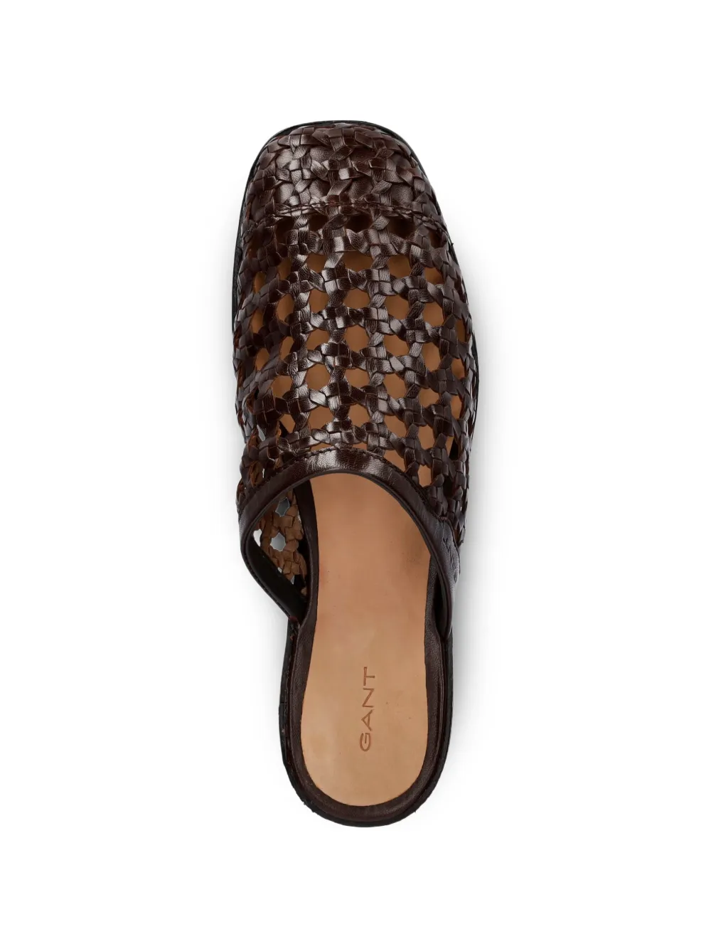 Gant Gimble leather slides Bruin