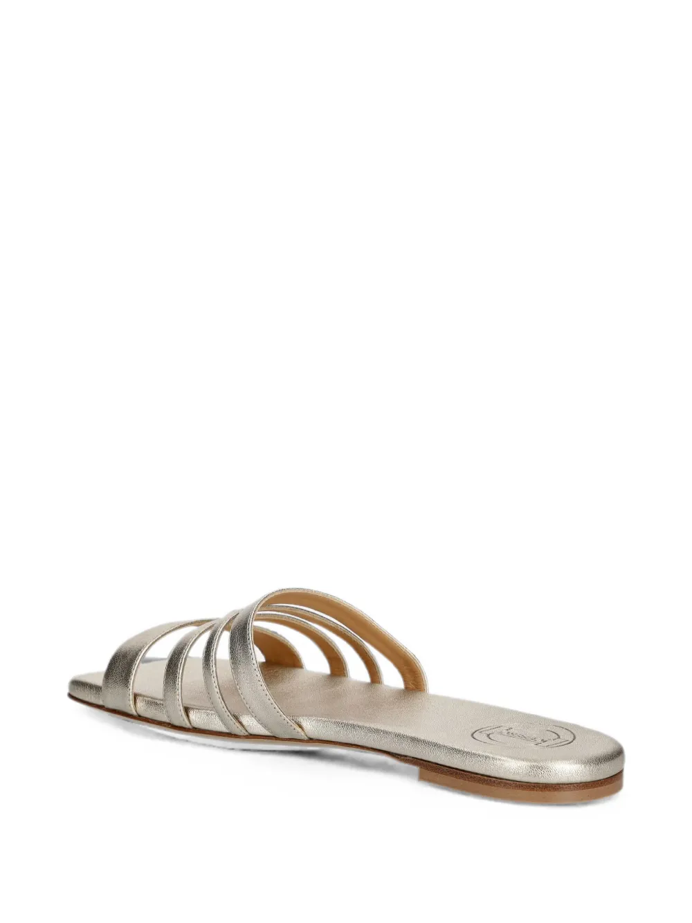 Iceberg multi-strap metallic flat sandals Zilver
