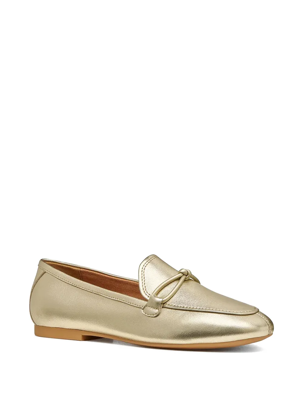 Geox New Palmaria loafers met metallic afwerking Goud