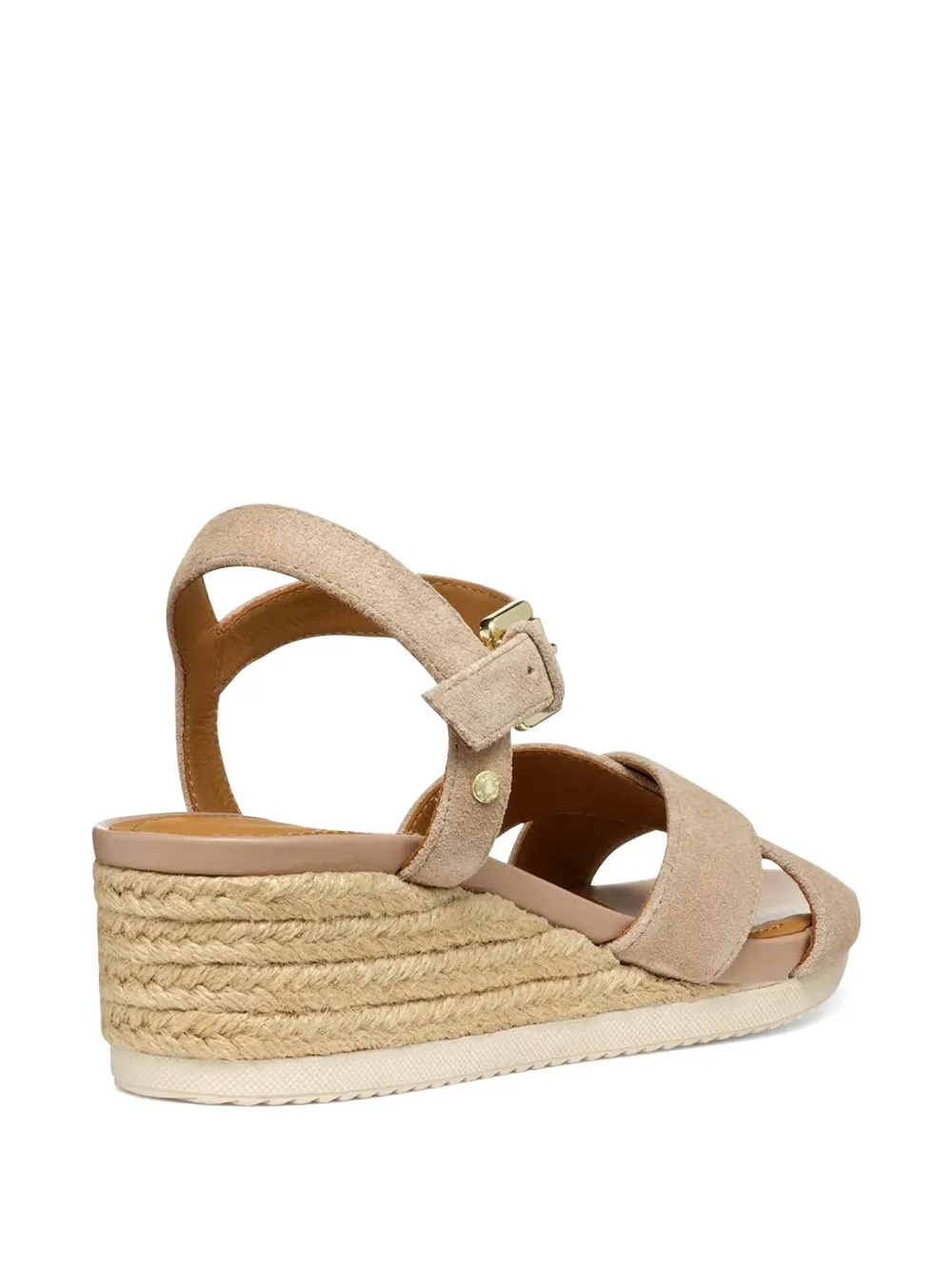 Geox Ischia Corda crossover-strap wedge sandals Beige