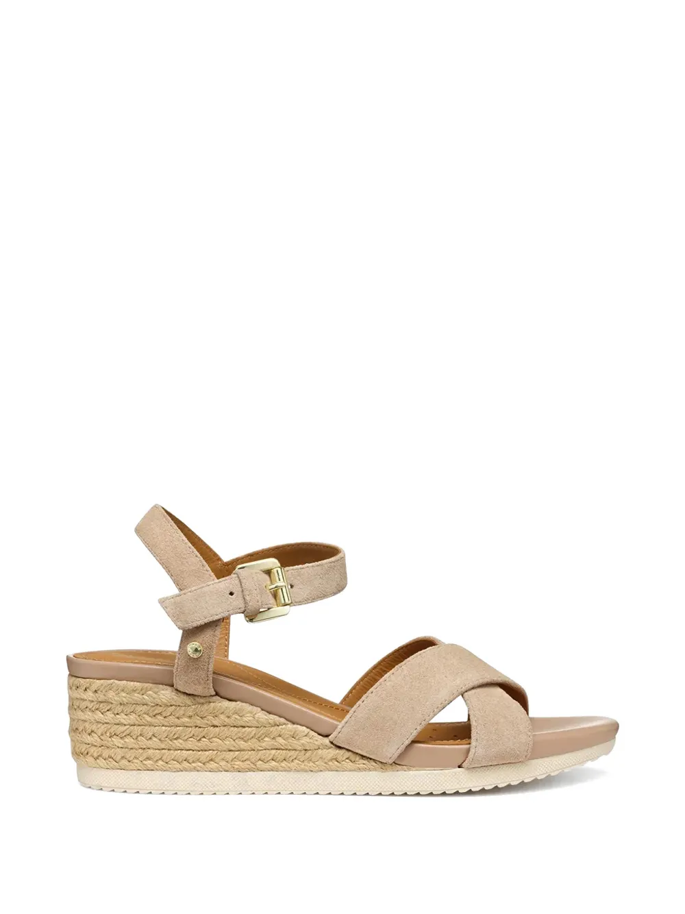 Geox Ischia Corda crossover-strap wedge sandals - Nude