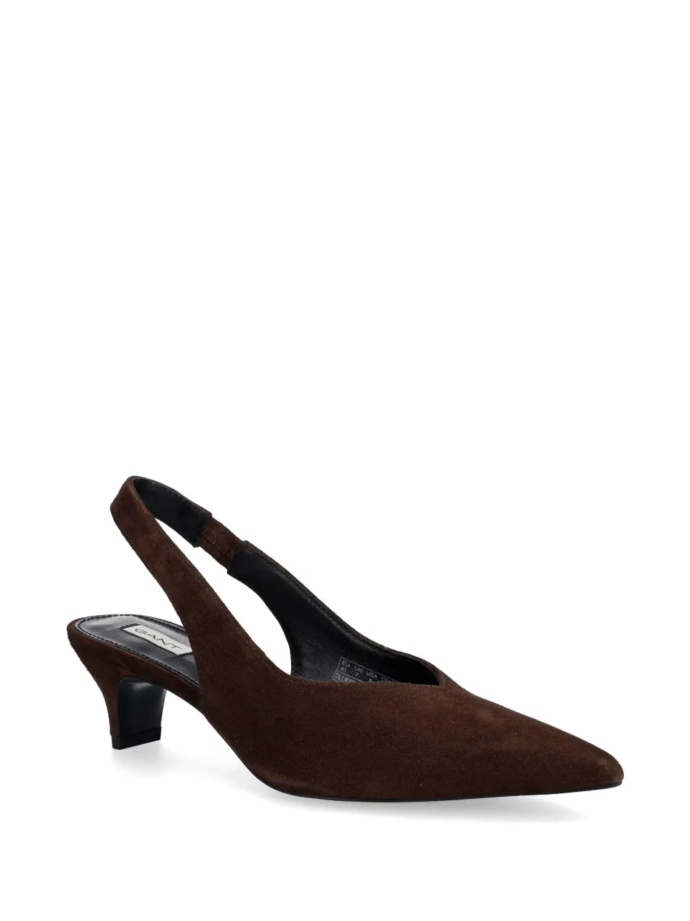 Gant Suède pumps met hak Bruin