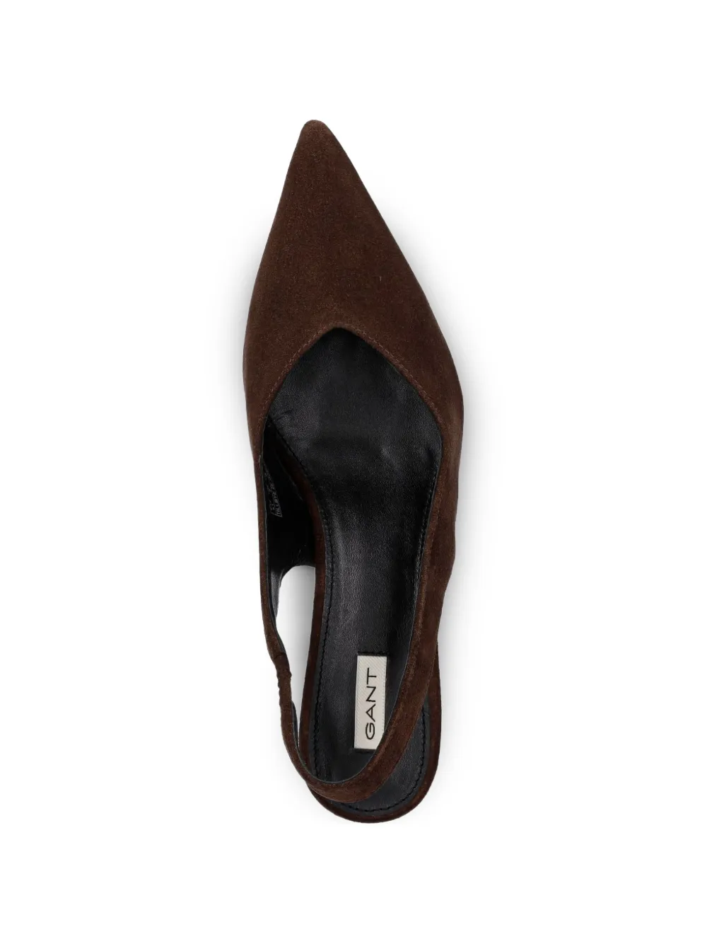 Gant Suède pumps met hak Bruin
