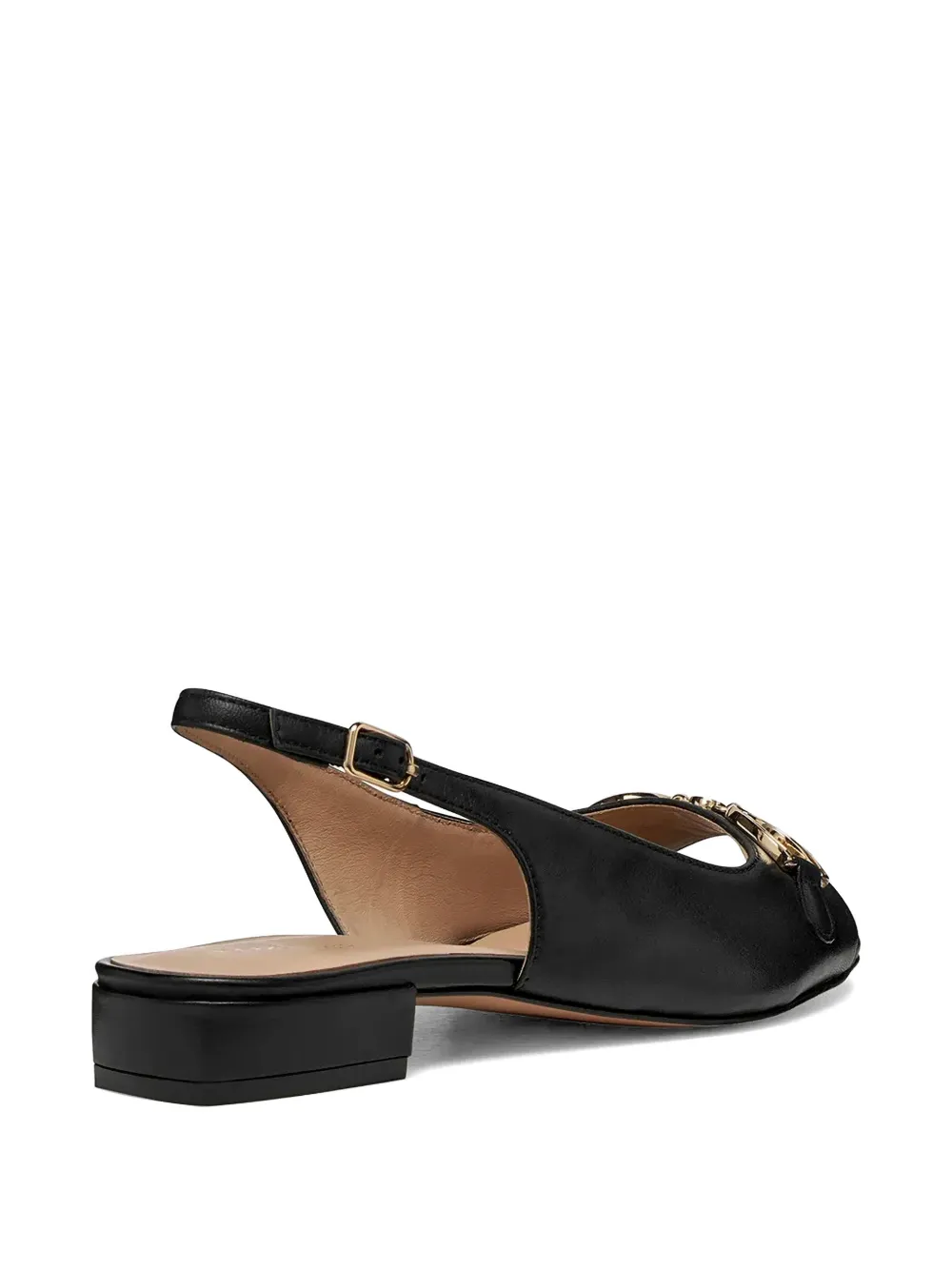Geox 15 New Eraklia horsebit slingback sandals Zwart