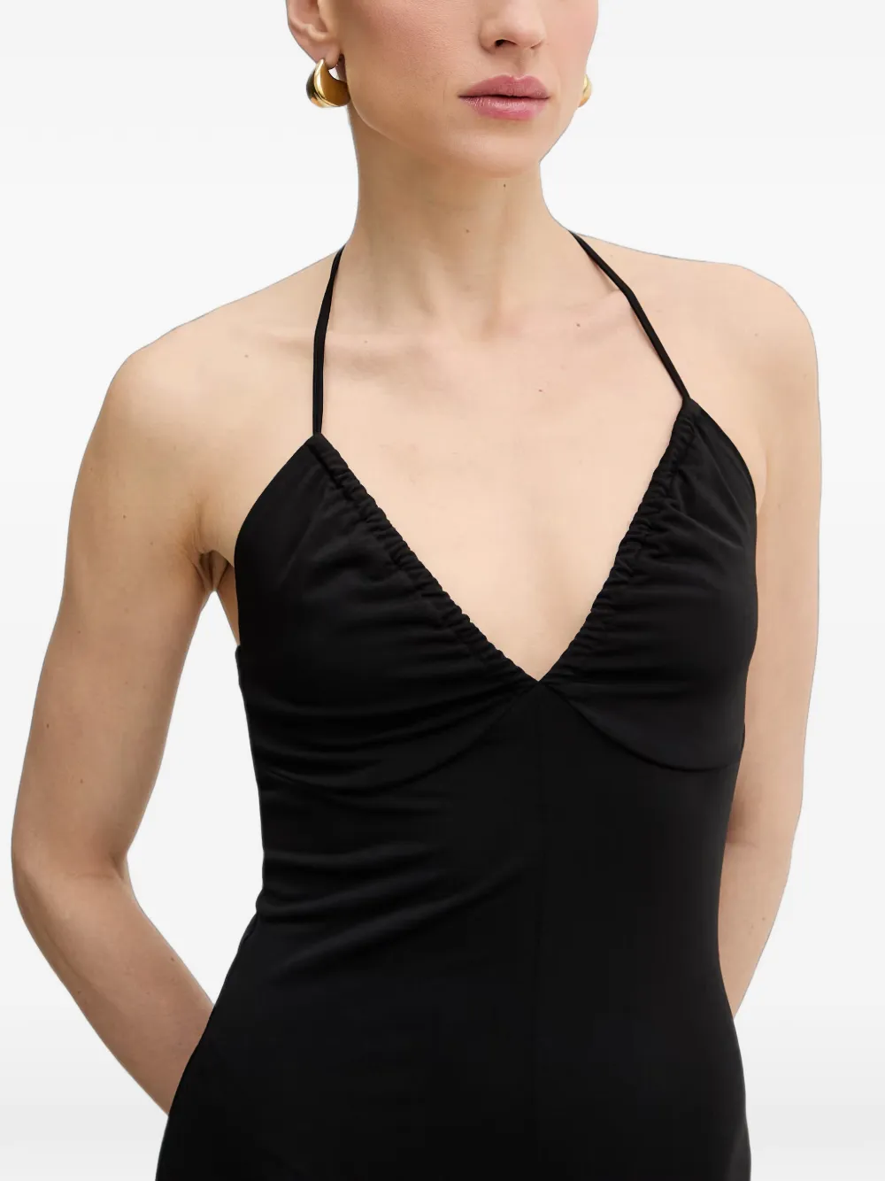 Silvian Heach Maxi-jurk met halternek Zwart