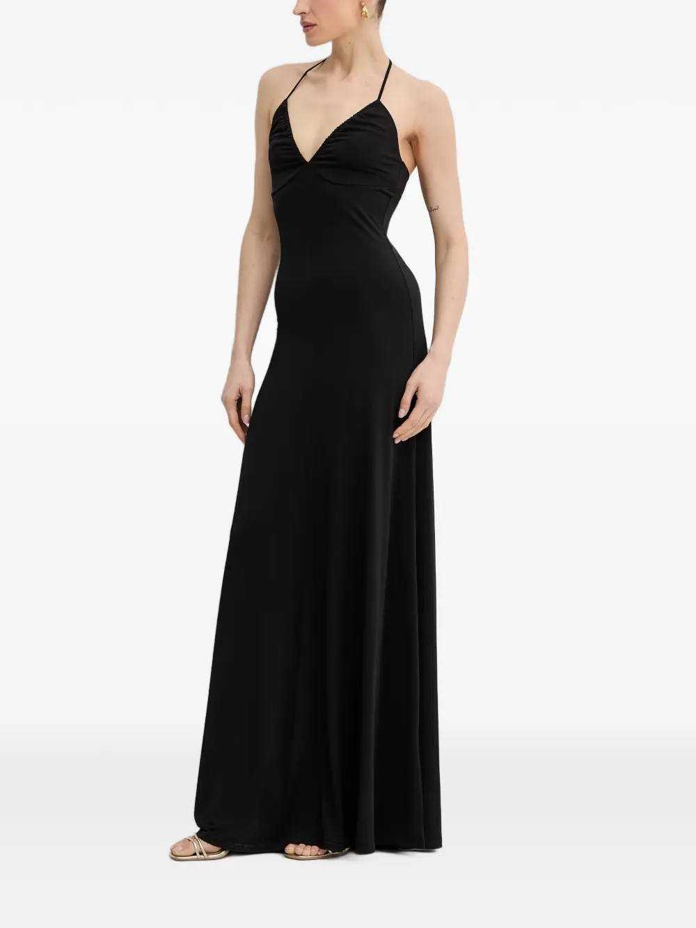 Silvian Heach Maxi-jurk met halternek Zwart