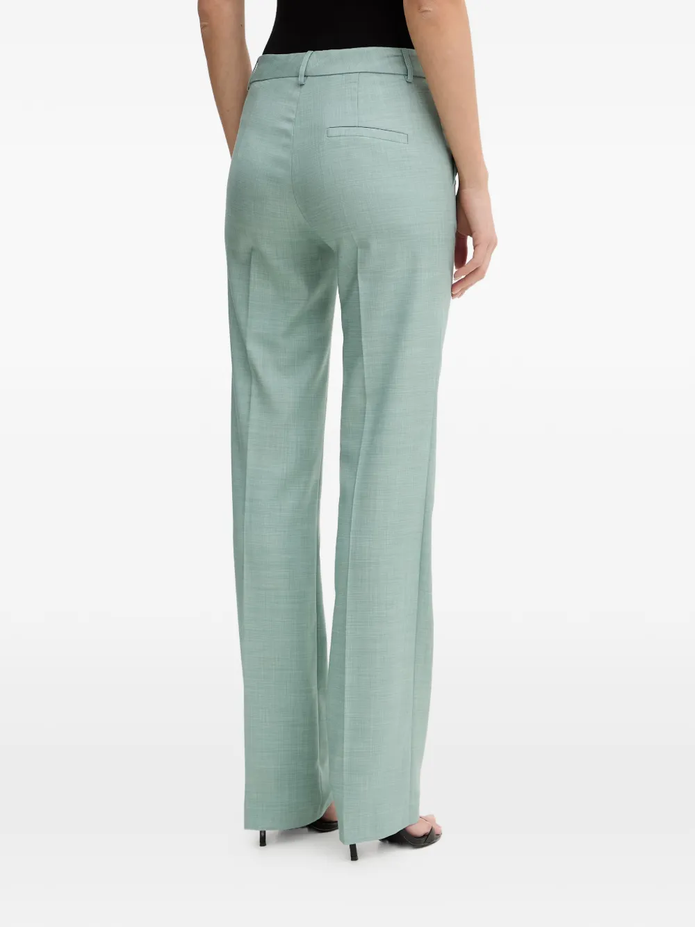 SIMONA CORSELLINI Geplooide pantalon Groen