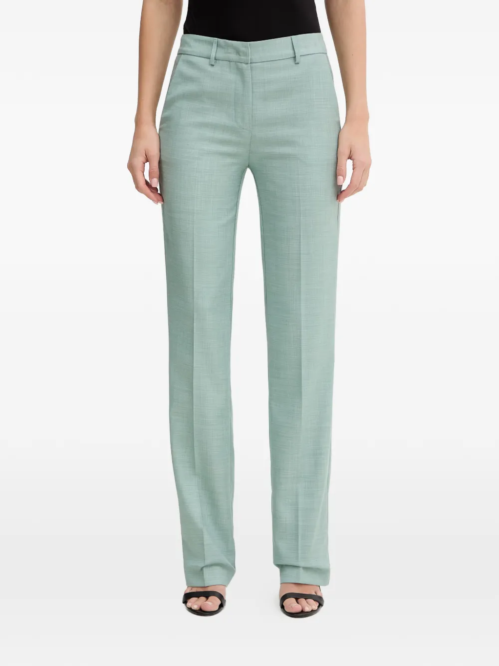 SIMONA CORSELLINI pressed-crease tailored trousers