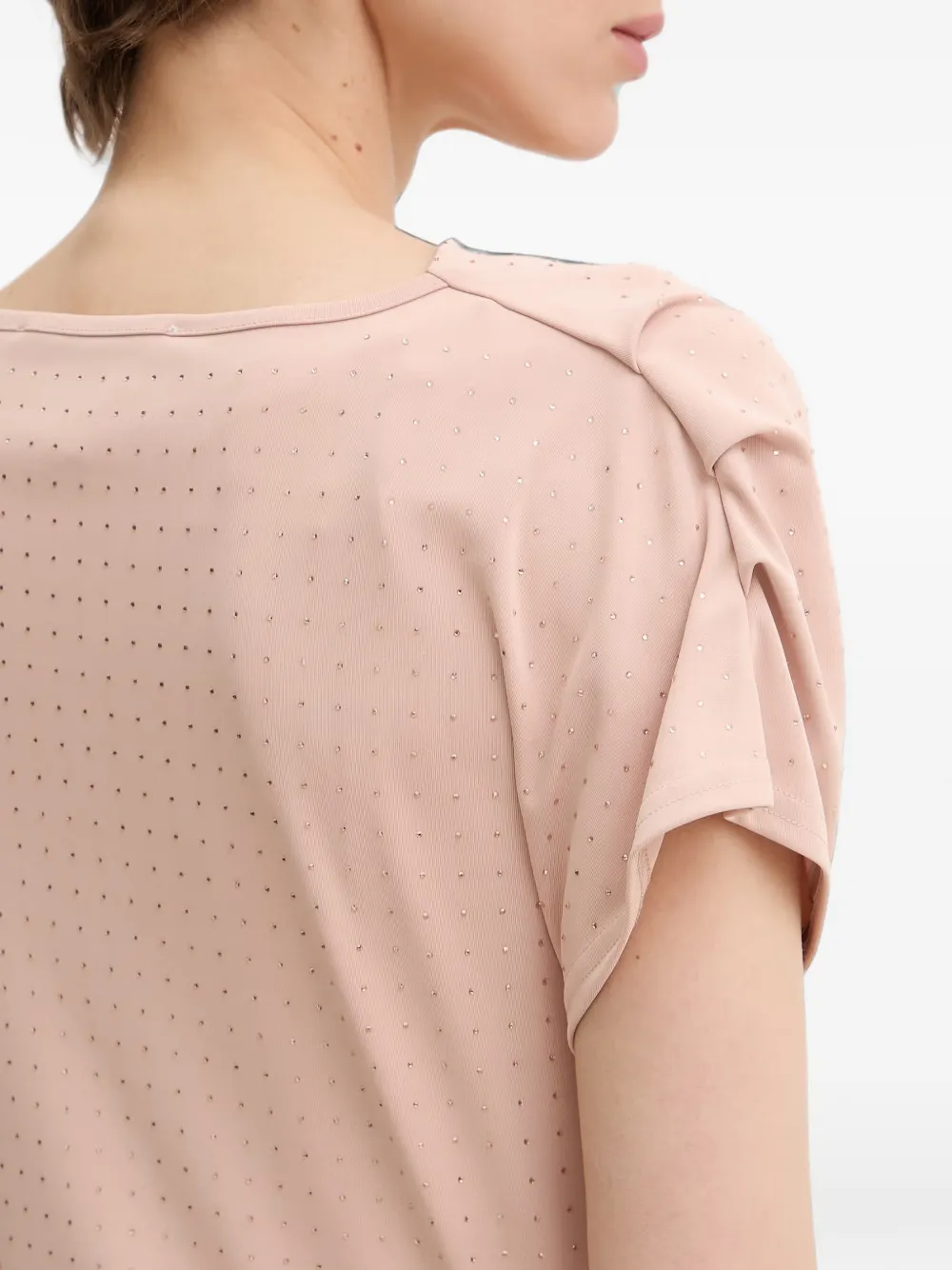 Silvian Heach Maxi-jurk met diepe hals en verfraaid met stras Roze