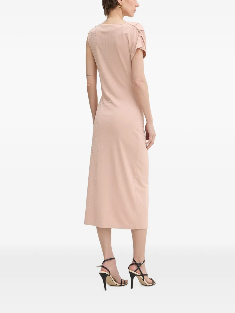 Silvian Heach Maxi-jurk met diepe hals en verfraaid met stras Roze
