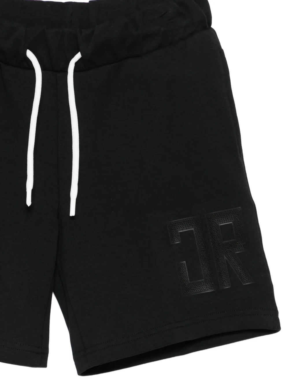 John Richmond Junior Shorts met trekkoord en logo Zwart