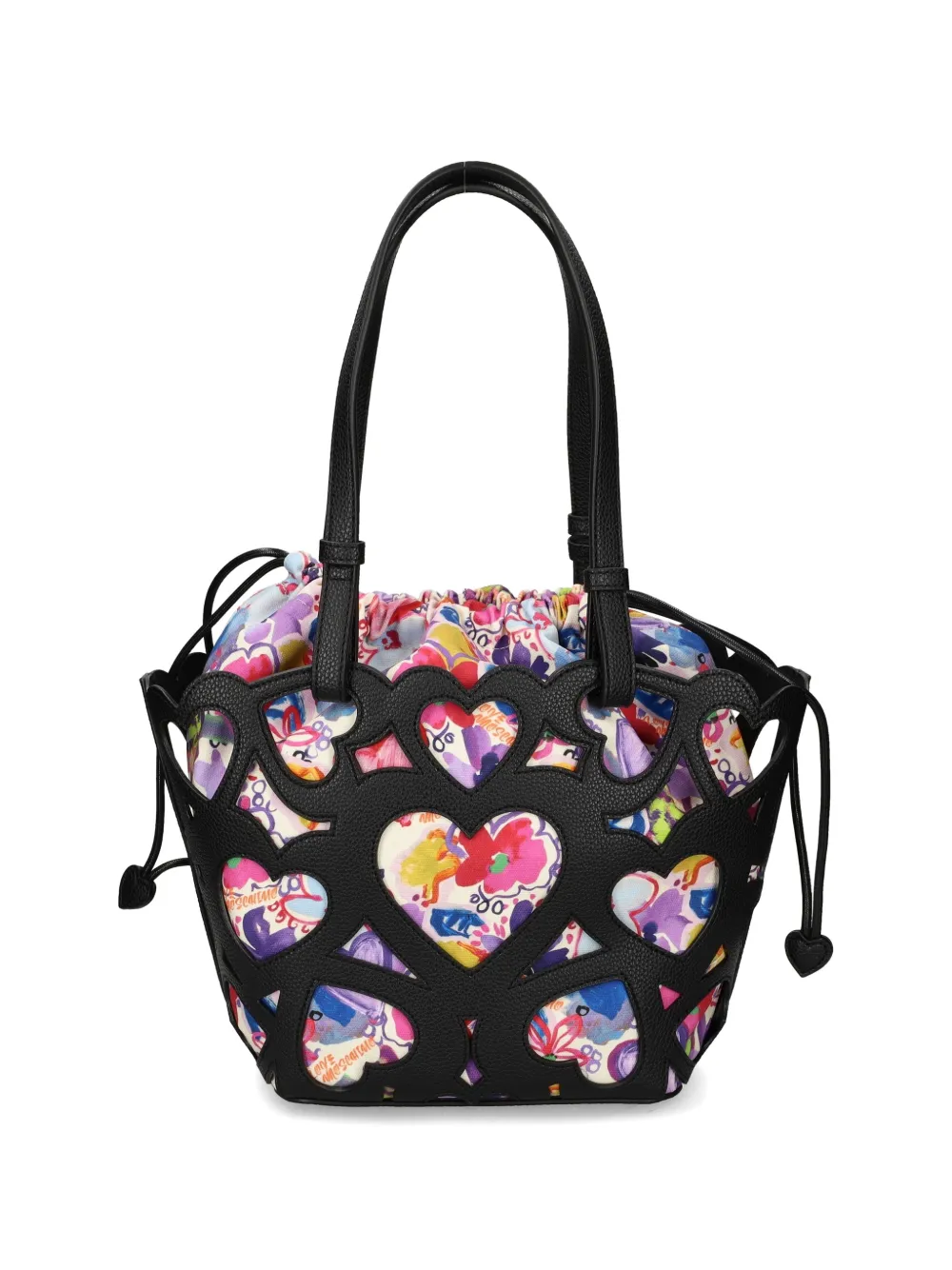 Love Moschino Shopper met uitgesneden details Zwart