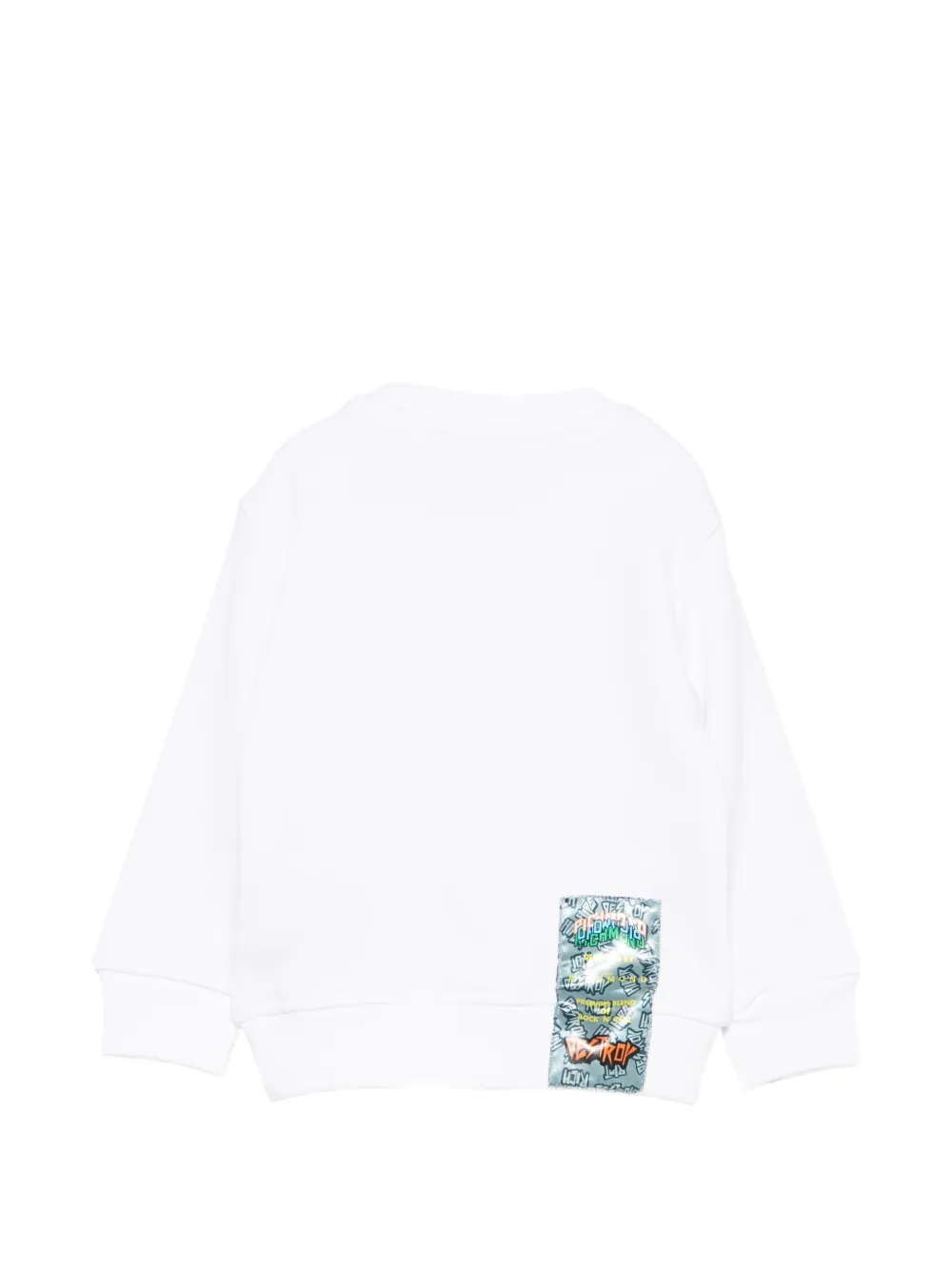 John Richmond Junior Sweater met grafische print Wit