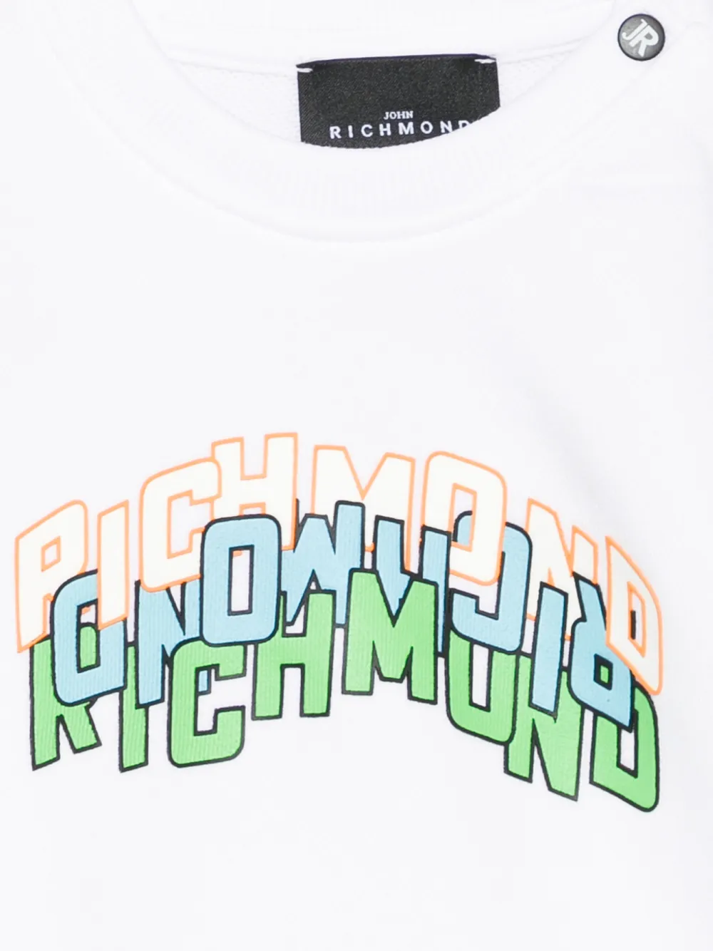 John Richmond Junior Sweater met grafische print Wit