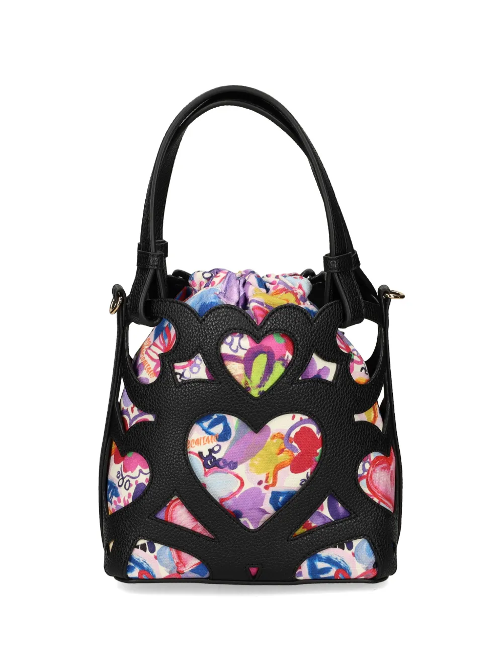 Love Moschino Shopper met hart detail Zwart