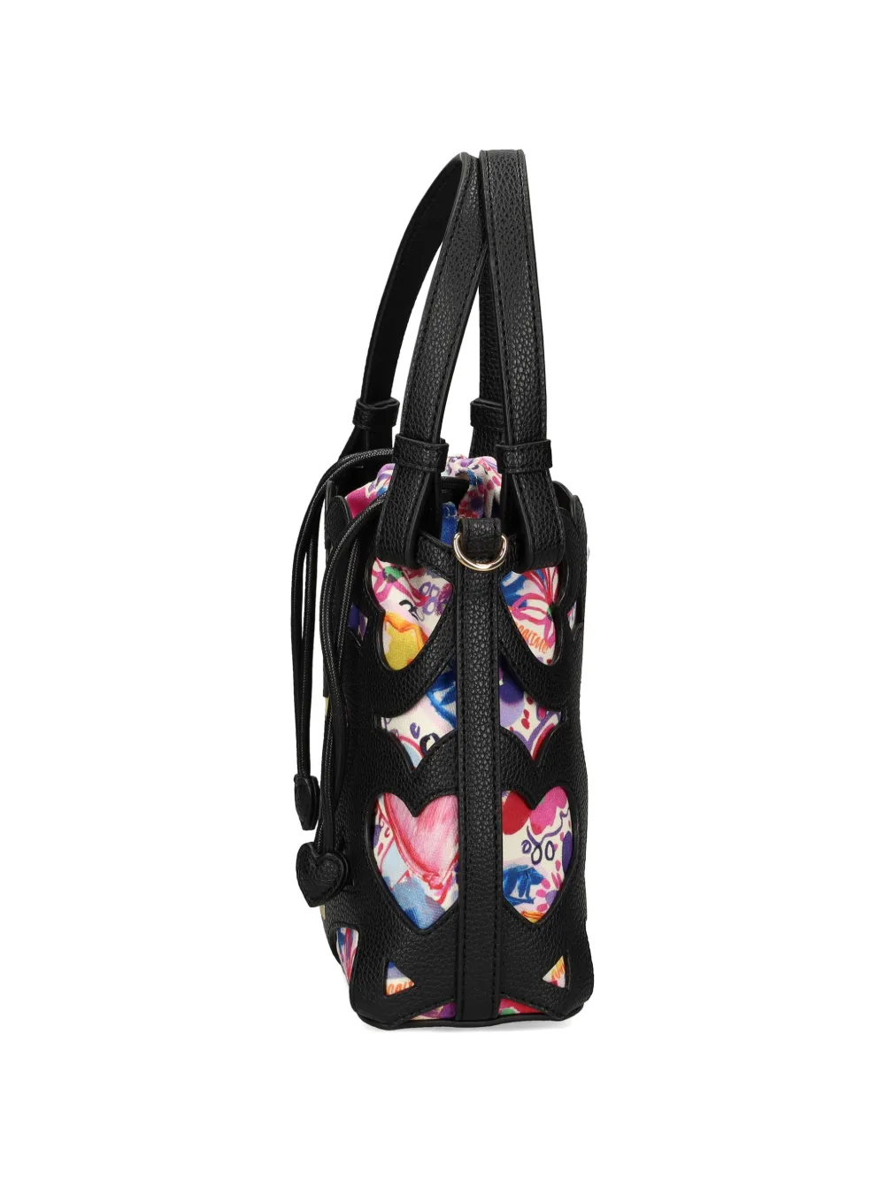 Love Moschino Shopper met hart detail Zwart