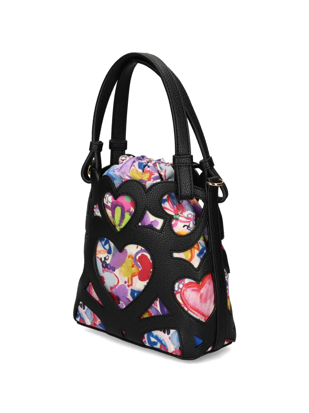 Love Moschino Shopper met hart detail Zwart