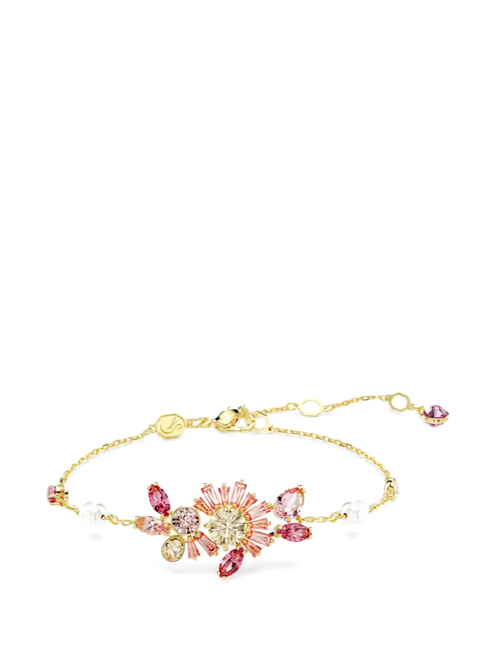 Swarovski flower-detail bracelet - Oro