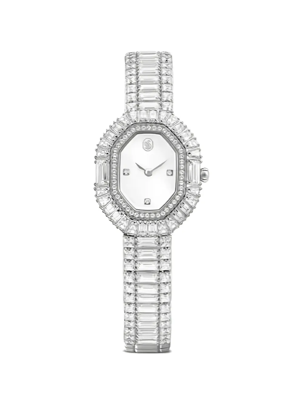 Swarovski Matrix octagon embellished 30mm watch - Bianco