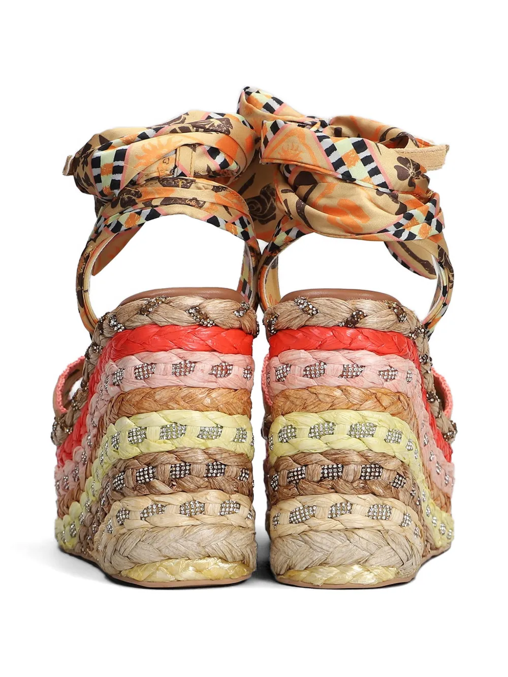 Kurt Geiger London braided heeled espadrilles Beige