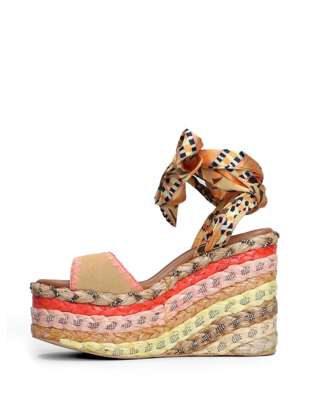 Kurt Geiger London braided heeled espadrilles Beige