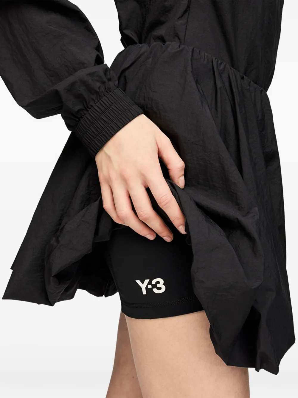 Y-3 Skort met drie strepen Zwart