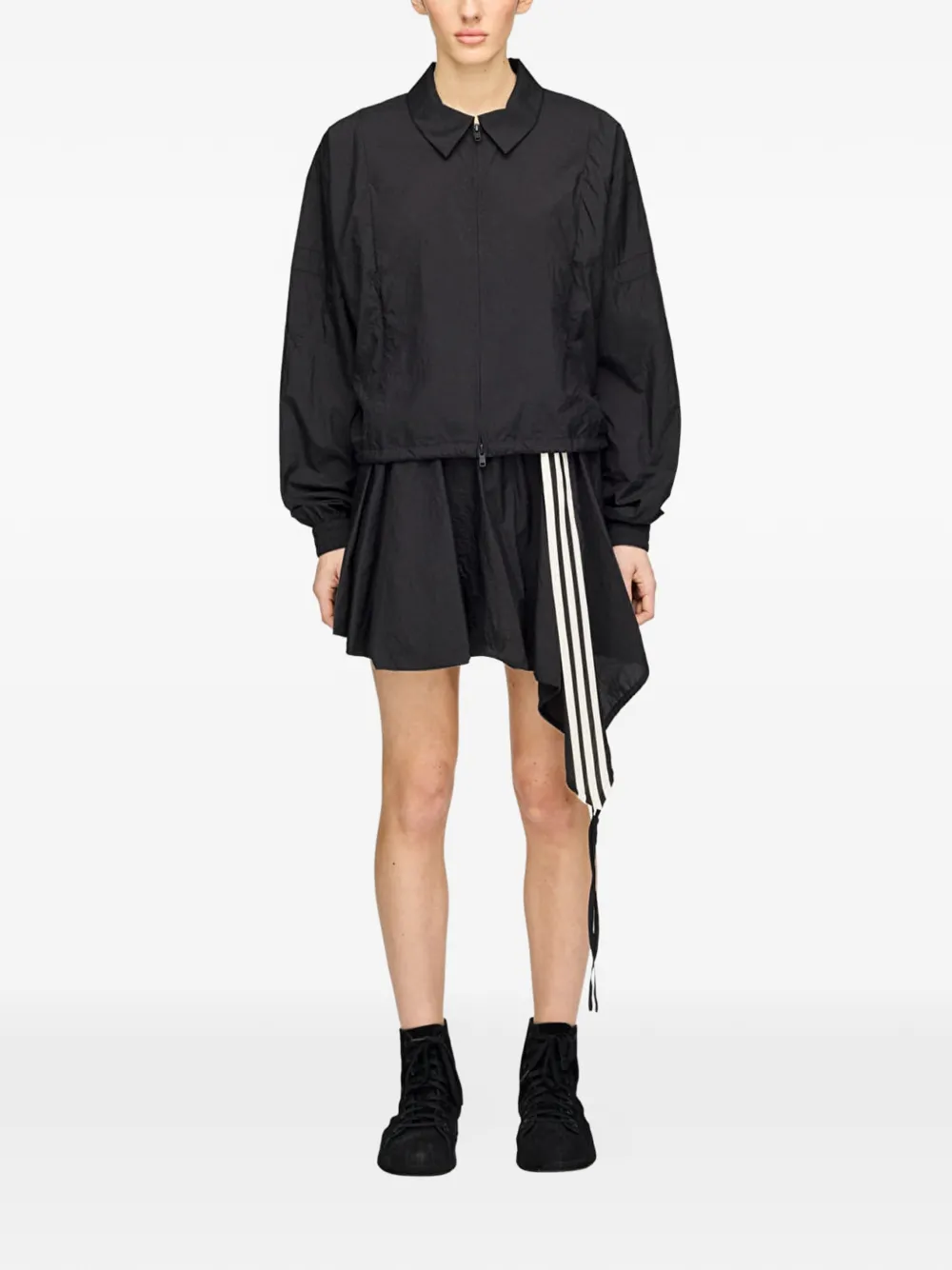 Y-3 Skort met drie strepen Zwart