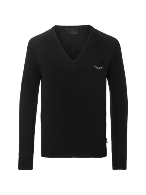 Philipp Plein V-neck pocket pullover