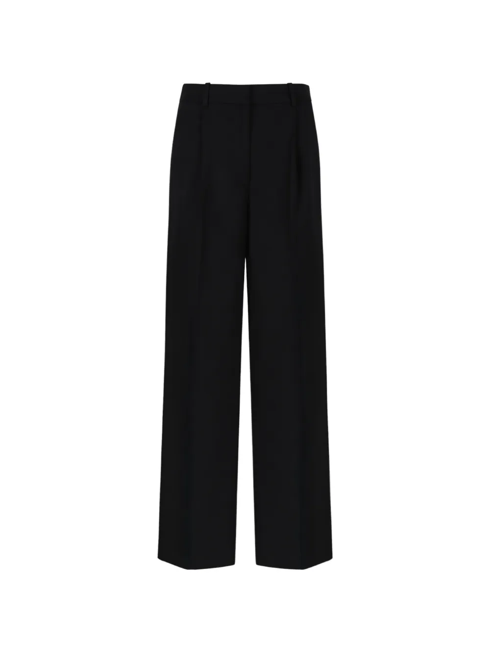 ANINE BING pleated wide-leg trousers - Nero