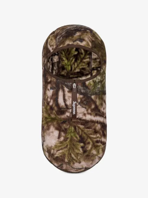 Supreme Polartec camouflage-print zip-up balaclava