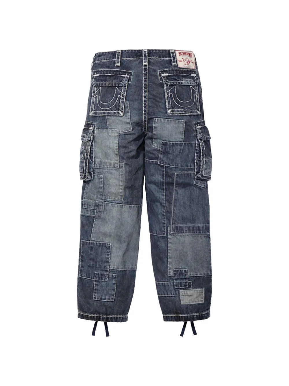 Supreme x True Religion Patchwork Cargo Pants | Blue | FARFETCH