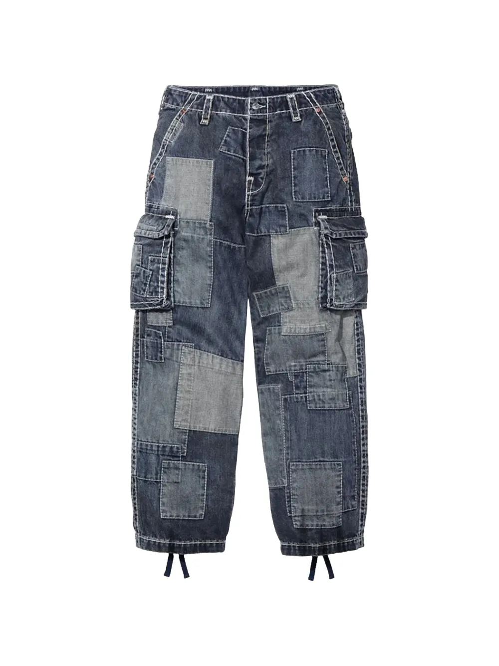 Supreme x True Religion patchwork cargo pants - Blu