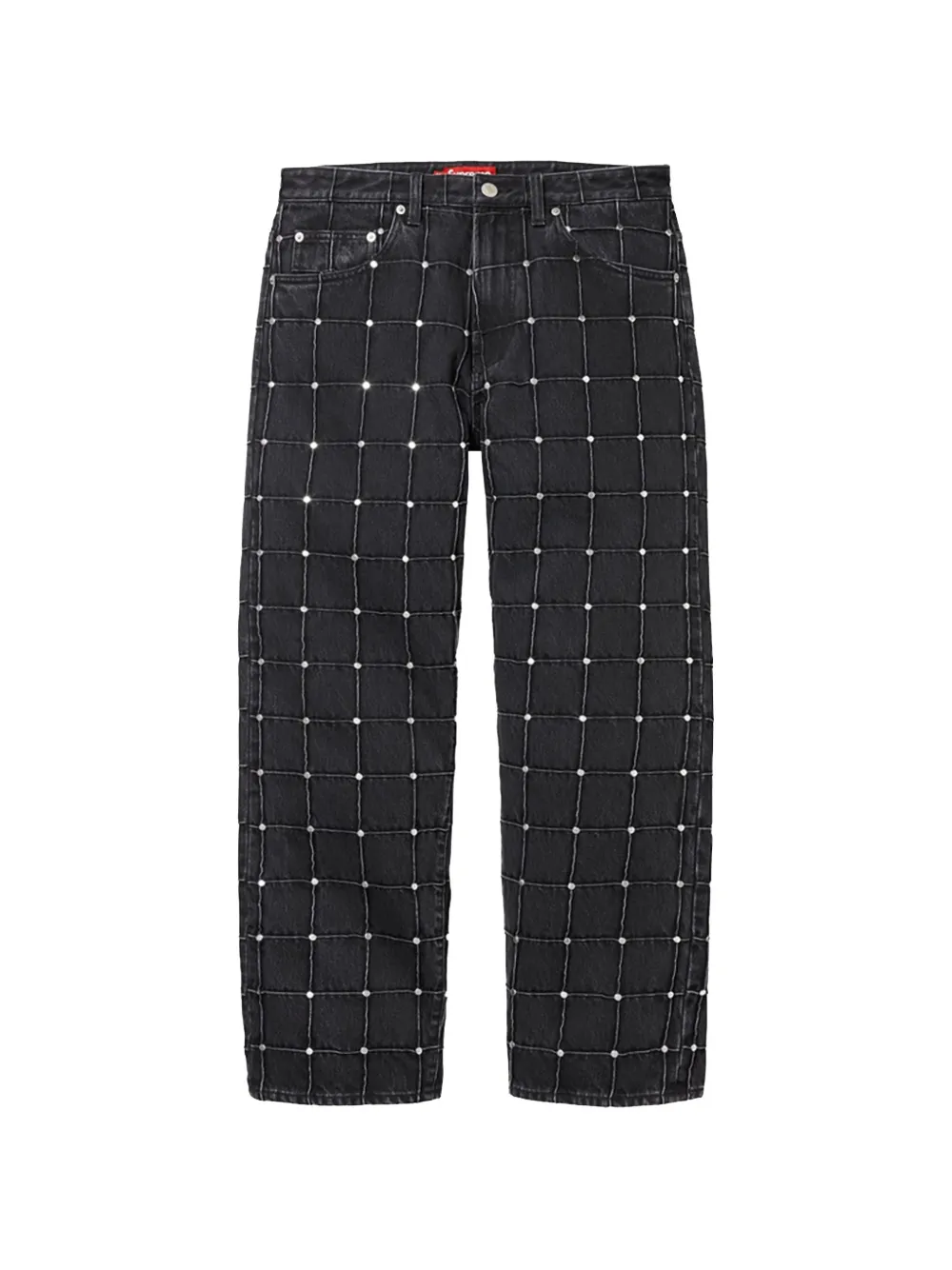 Supreme studded loose-fit jeans - Nero