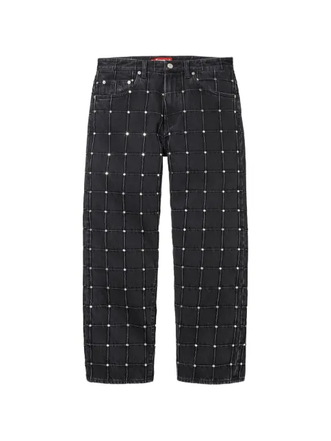 Supreme studded loose-fit jeans
