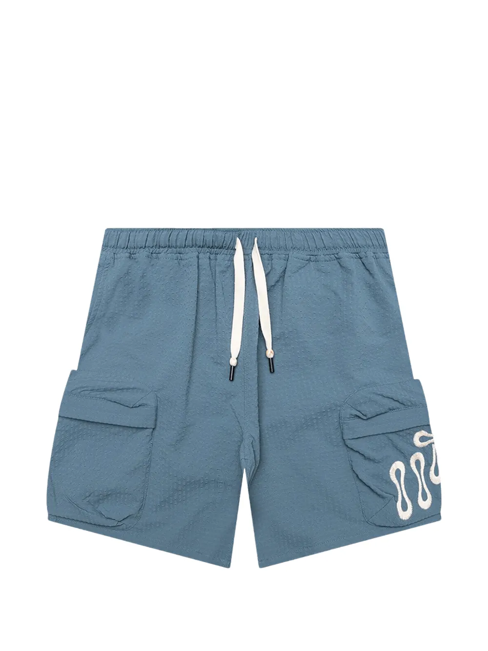 Honor The Gift embroidered shorts - Blu