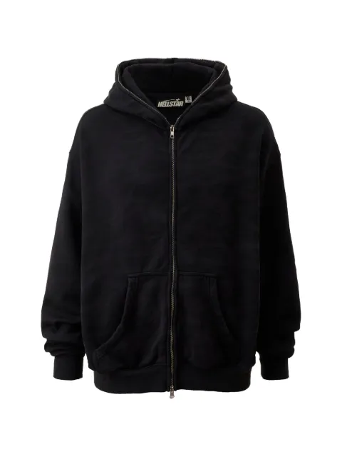 HELLSTAR overdye cheetah-print hoodie