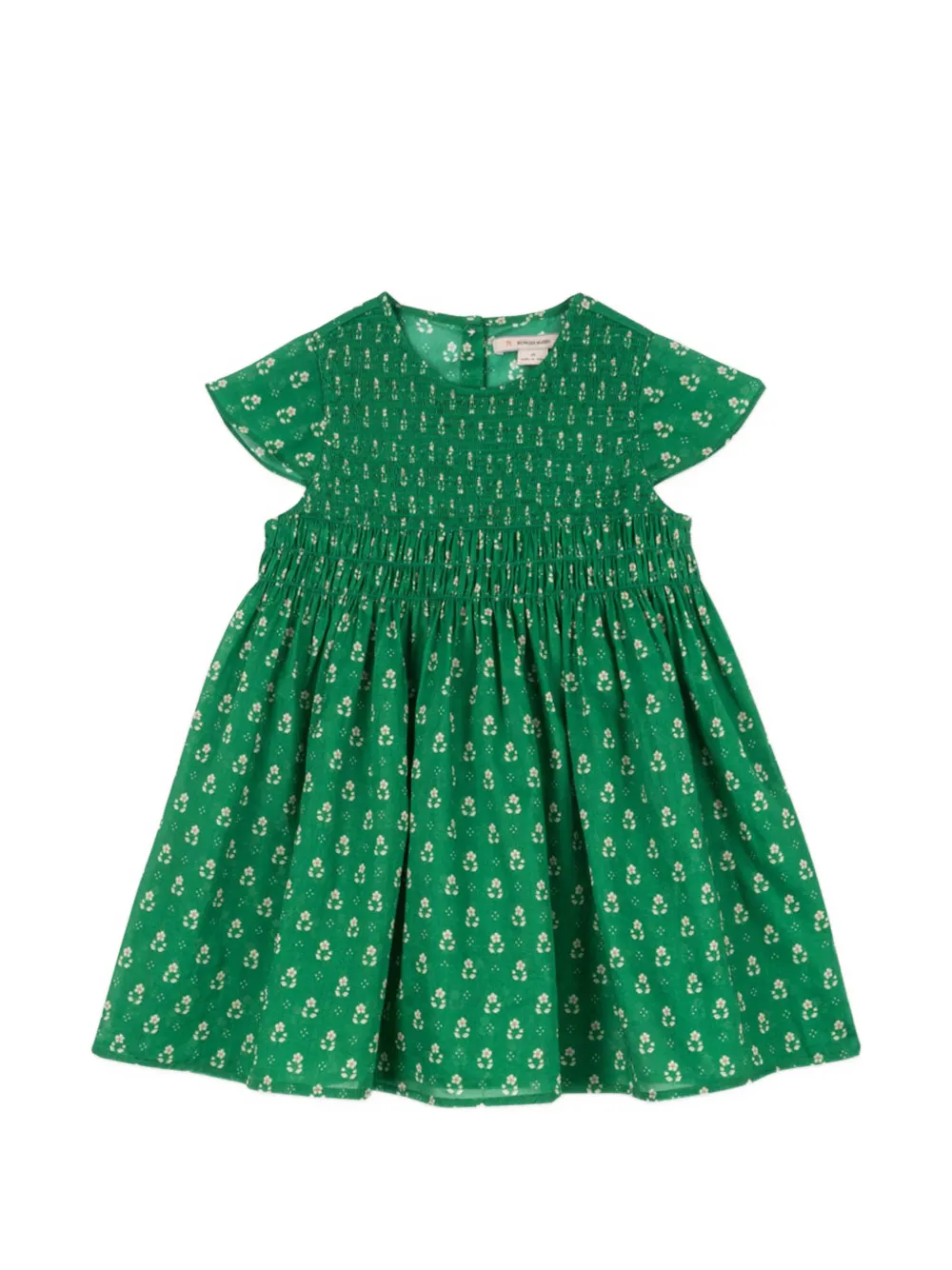 Konges Sløjd Cami smocked floral-print dress - Verde