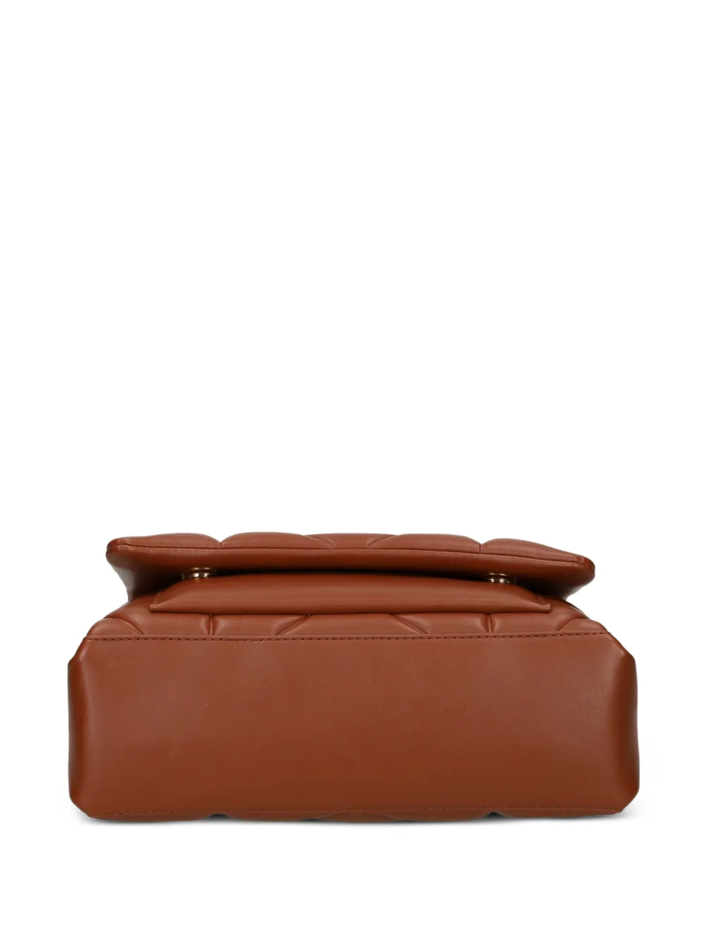 Love Moschino Gewatteerde crossbodytas met ketting Bruin