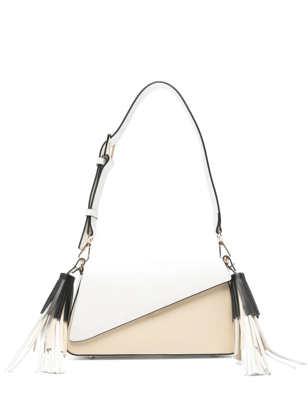 cromia tassel-details cross body bag - Bianco