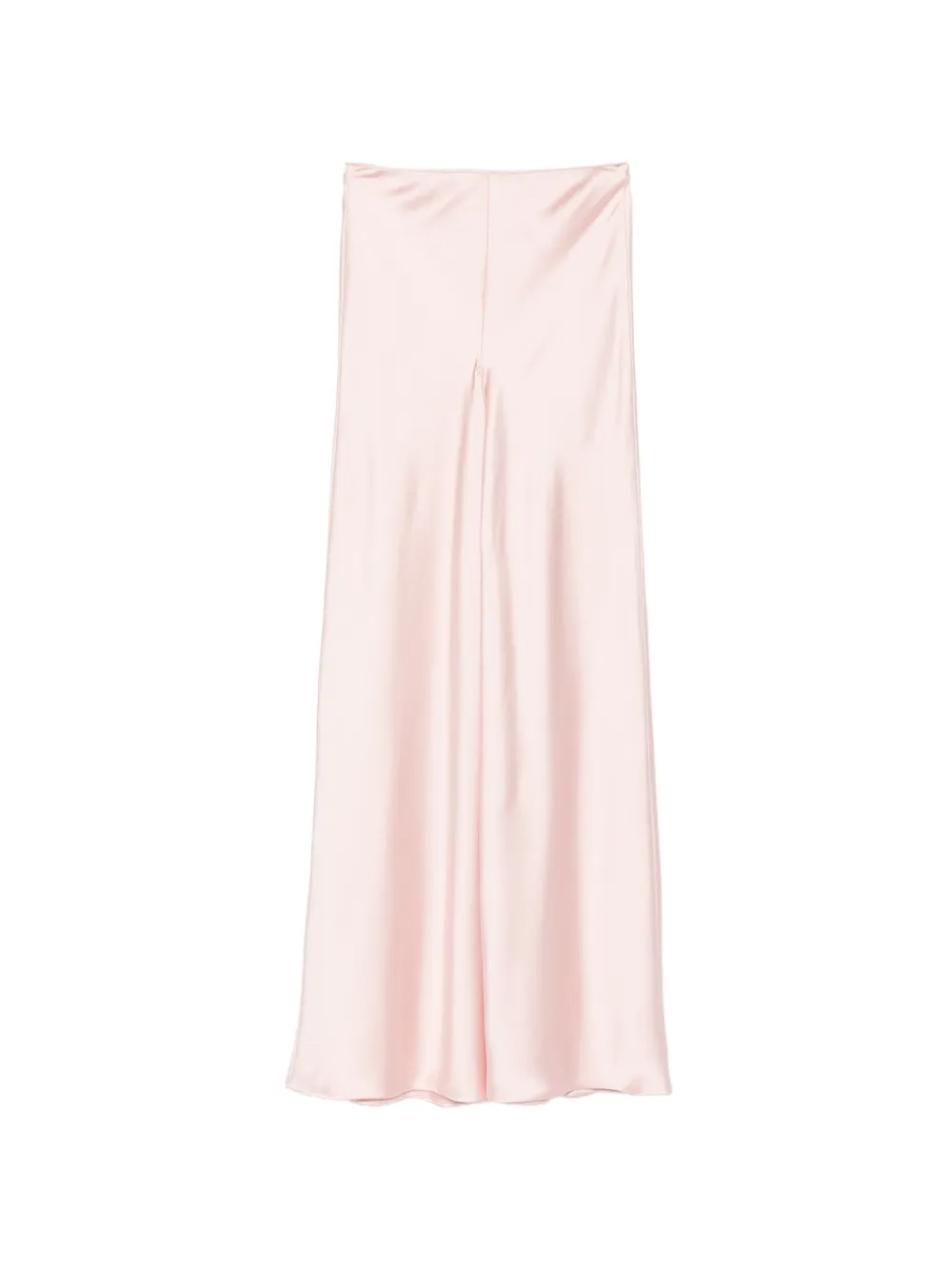 Norma Kamali satin-finish wide-leg trousers - Rosa