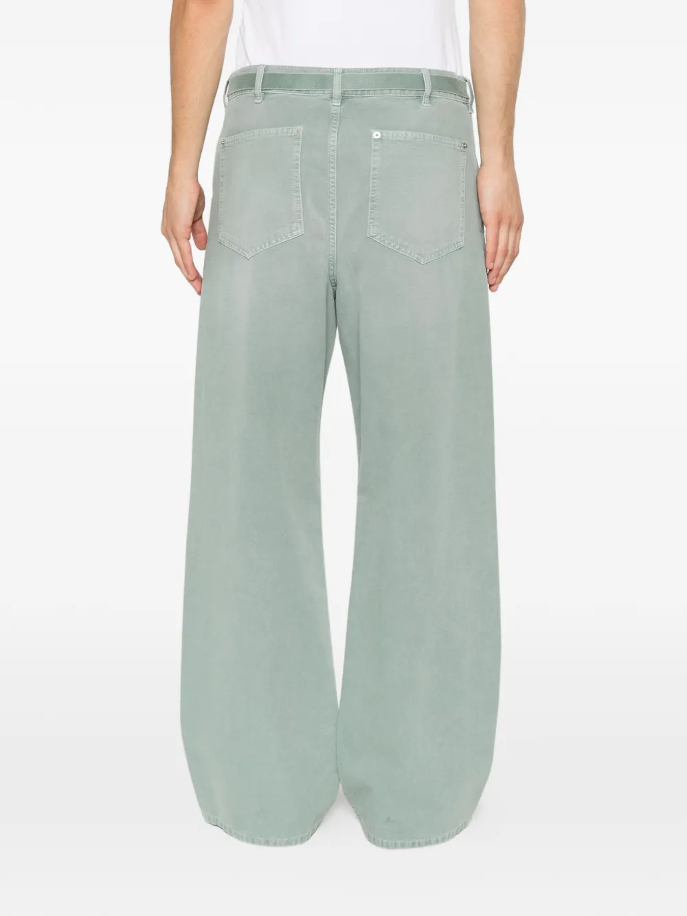 Marni Broek met wijde pijpen Groen