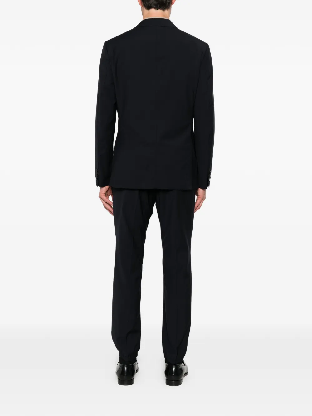 Zegna Pak met enkele rij knopen Blauw