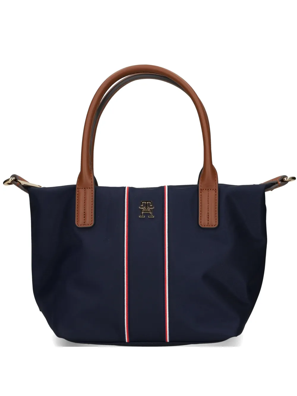 Tommy Hilfiger stripe tophandle tote bag - Blu
