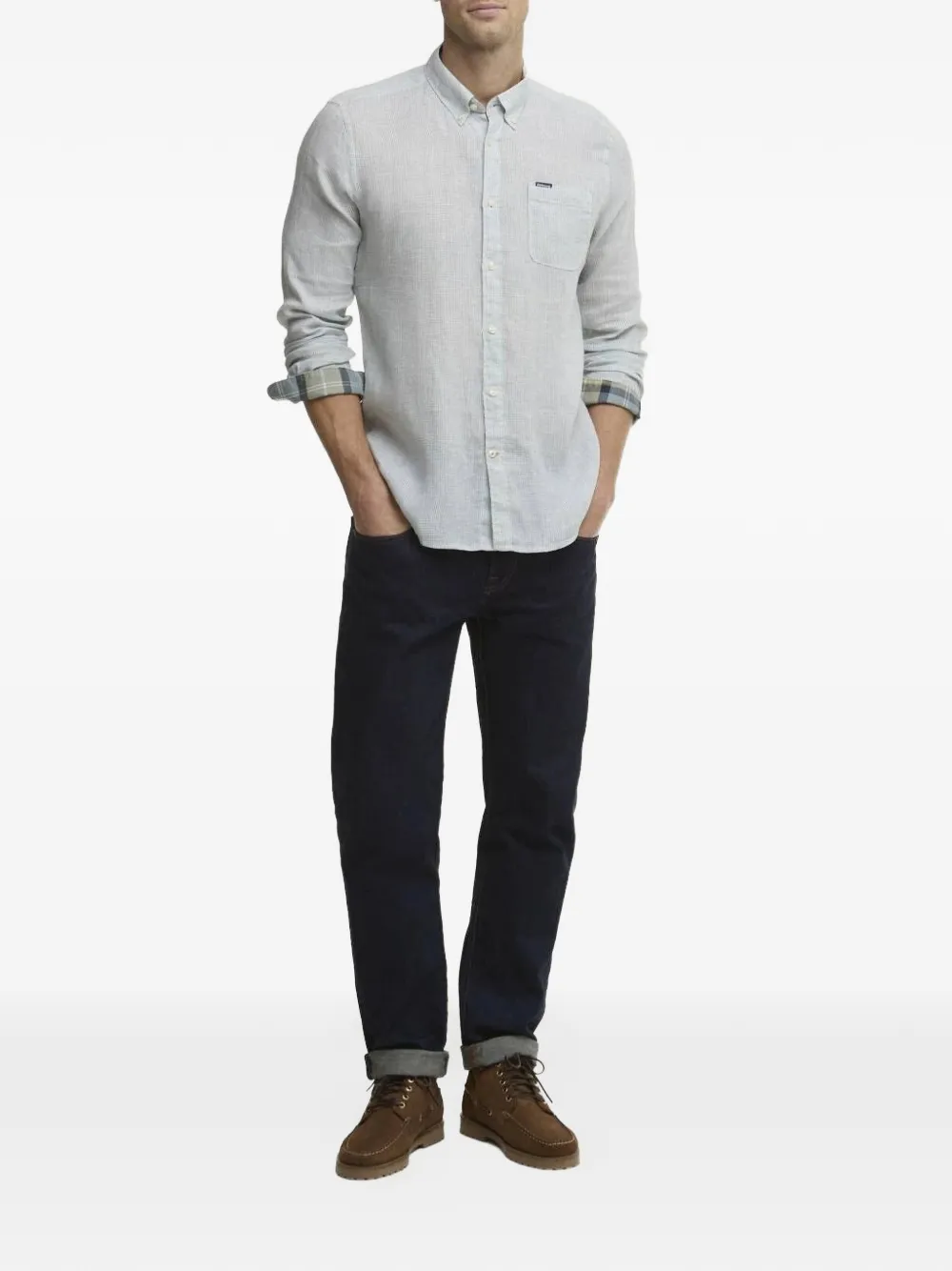Barbour Linton overhemd Grijs
