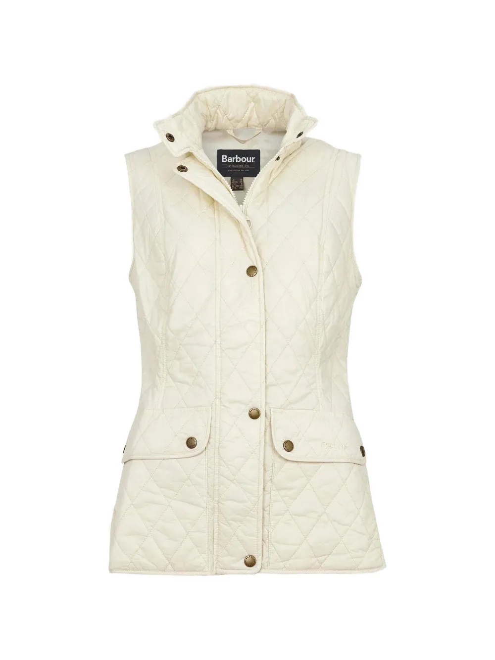 Barbour Otterburn quilted pocket gilet – White