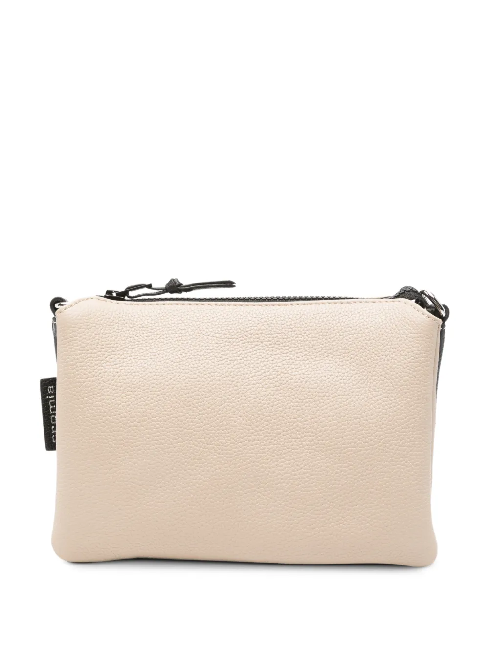 cromia leather clutch bag - Nude