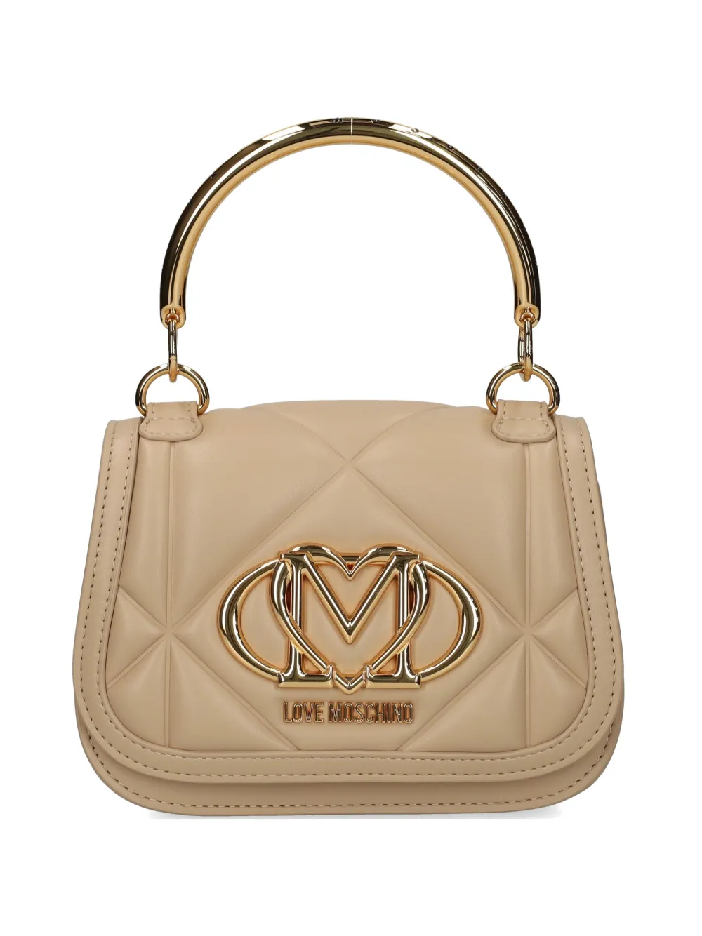 Love Moschino quilted logo tote bag - Toni neutri